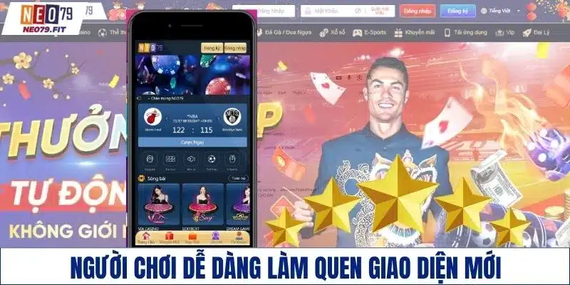 Người chơi dễ dàng làm quen giao diện mới